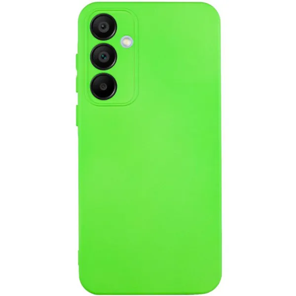Чехол TPU GETMAN Liquid Silk Full Camera для Samsung Galaxy S24 — Салатовый — фото 1