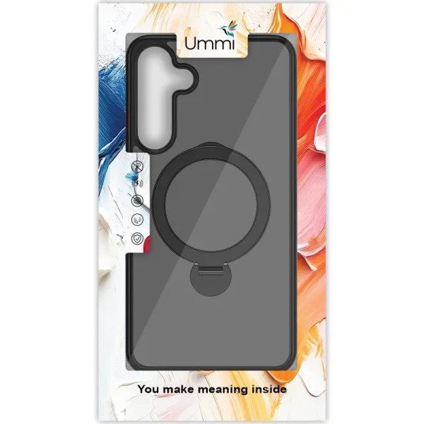 Чехол Ummi Colorful with Magnetic Fit HQ Ring для Samsung Galaxy S24 — Черный — фото 4 Чехол Ummi Colorful with Magnetic Fit HQ Ring для Samsung Galaxy S24 — Черный — фото 4