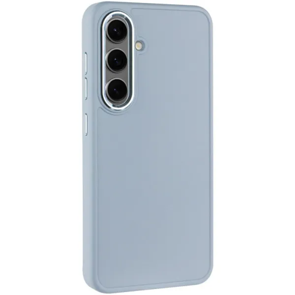 TPU чехол Bonbon Metal Style для Samsung Galaxy S24 / S25 — Голубой — фото 1