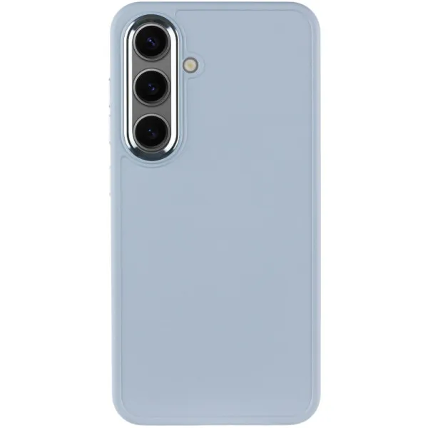 TPU чехол Bonbon Metal Style для Samsung Galaxy S24 / S25 — Голубой — фото 2