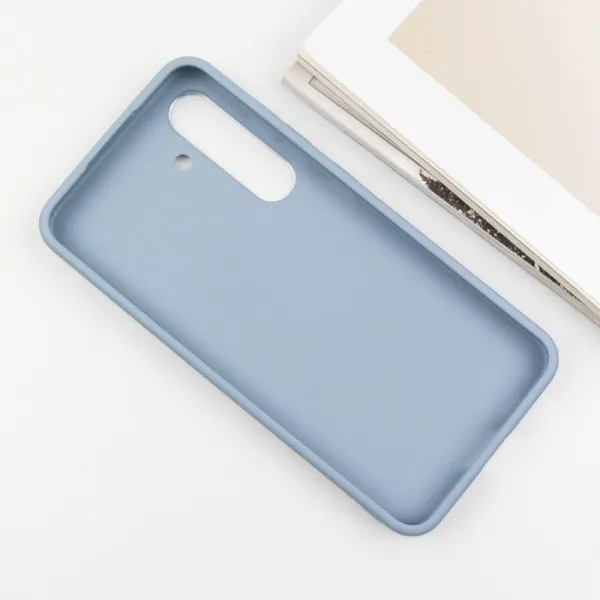 TPU чехол Bonbon Metal Style для Samsung Galaxy S24 / S25 — Голубой — фото 4