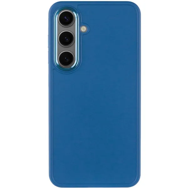 TPU чехол Bonbon Metal Style для Samsung Galaxy S24 / S25 — Синий — фото 2