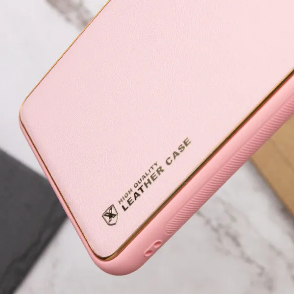 Кожаный чехол Xshield для Samsung Galaxy S24 — Розовый — фото 3