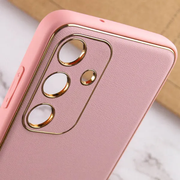 Кожаный чехол Xshield для Samsung Galaxy S24 — Розовый — фото 5