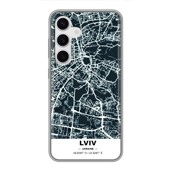 Чехол с принтом «Львов» для Samsung Galaxy S24