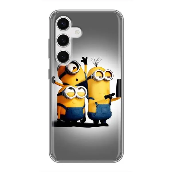 Чехол с принтом «Три миньона» для Samsung Galaxy S24