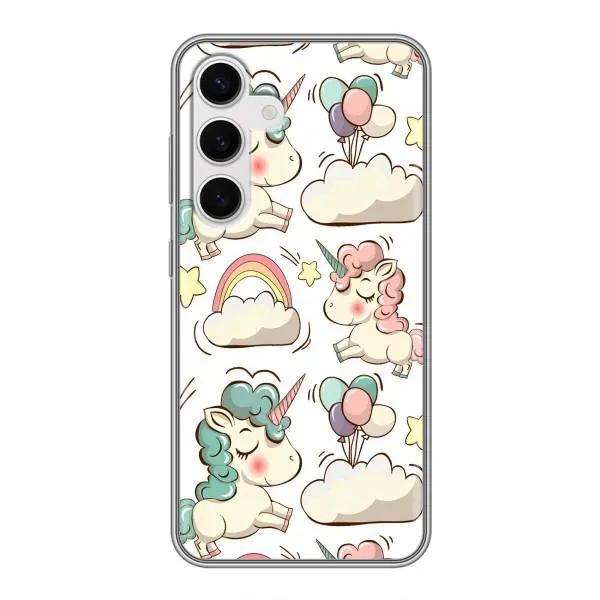 Чехол с принтом «Единорожки» для Samsung Galaxy S24