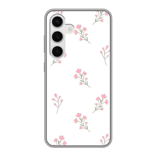 Чехол с принтом «Розовые цветы» для Samsung Galaxy S24