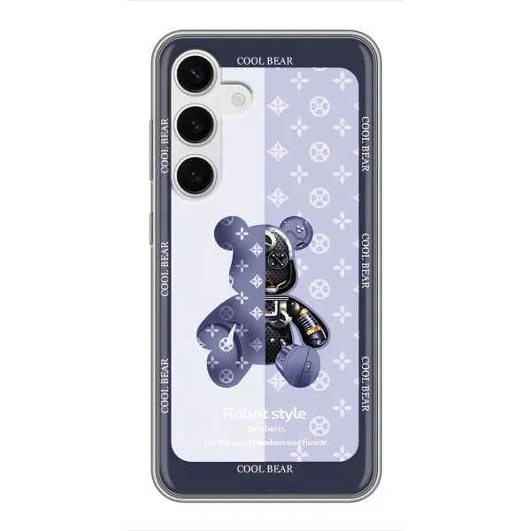Чохол з принтом «Медведик LV» для Samsung Galaxy S24