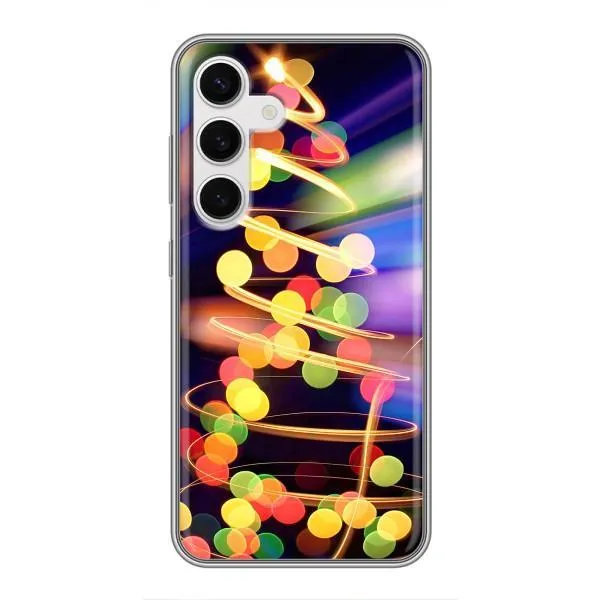 Чехол с принтом «Елка с гирлянд» для Samsung Galaxy S24