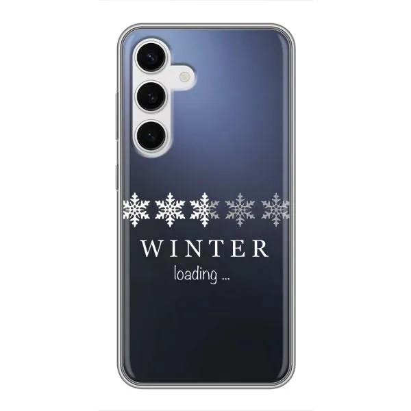 Чехол с принтом «Winter loading» для Samsung Galaxy S24