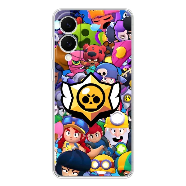 Чехол с принтом «Лого Brawl Stars» для Samsung Galaxy S25 Edge