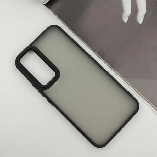 Чохол TPU+PC Lyon Frosted для Samsung Galaxy S25 FE — Чорний — фото 2