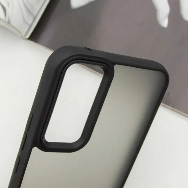 Чохол TPU+PC Lyon Frosted для Samsung Galaxy S25 FE — Чорний — фото 4
