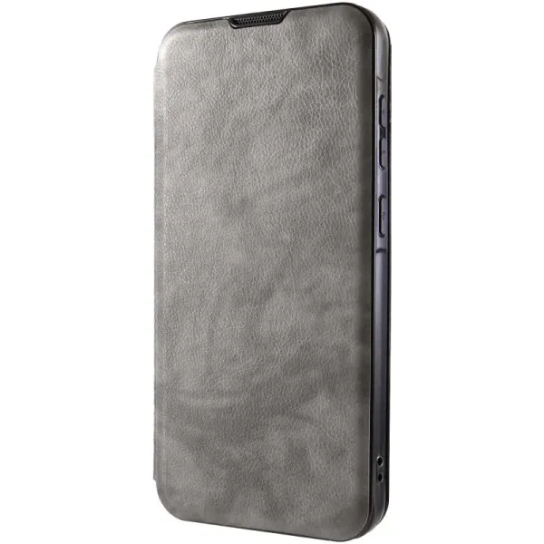 Кожаный чехол-книжка Belora для Samsung Galaxy S25 FE — Серый — фото 3 Кожаный чехол-книжка Belora для Samsung Galaxy S25 FE — Серый — фото 3