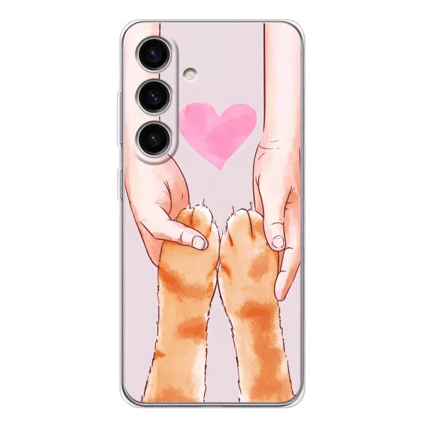 Чехол с принтом «Любовь к котикам» для Samsung Galaxy S25 FE