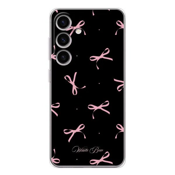 Чехол с принтом «Банты на черном» для Samsung Galaxy S25 FE Чехол с принтом «Банты на черном» для Samsung Galaxy S25 FE