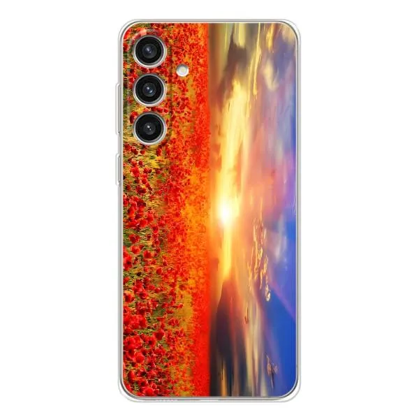 Чехол с принтом «Поле тюльпанов» для Samsung Galaxy S25 Plus