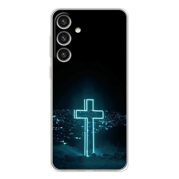 Чехол с принтом «Крест и город» для Samsung Galaxy S25 Plus