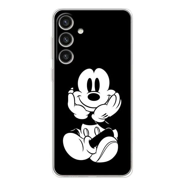 Чехол с принтом «Микки на черном» для Samsung Galaxy S25 Plus
