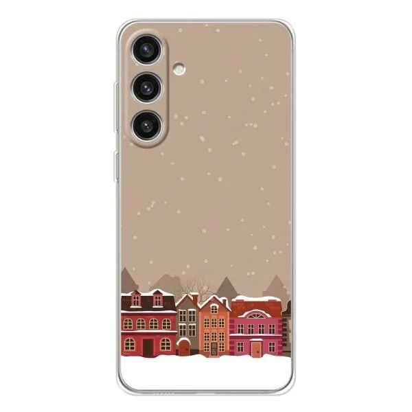 Чехол с принтом «Зимний город» для Samsung Galaxy S25 Plus
