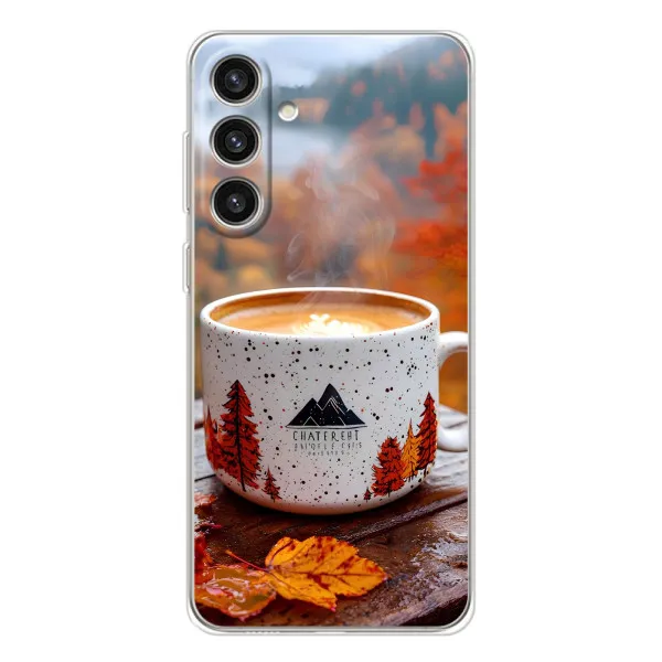Чехол с принтом «Кофе на природе» для Samsung Galaxy S25 Plus Чехол с принтом «Кофе на природе» для Samsung Galaxy S25 Plus