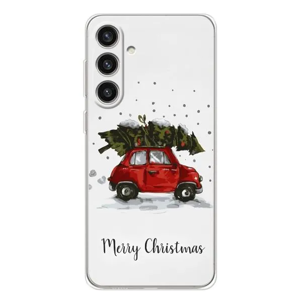Чехол с принтом «Машина с елкой» для Samsung Galaxy S25 Plus