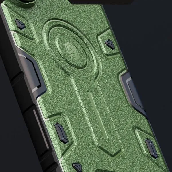 TPU+PC чехол Nillkin CamShield Armor Prop для Samsung Galaxy S25 Ultra — Темно зеленый — фото 5