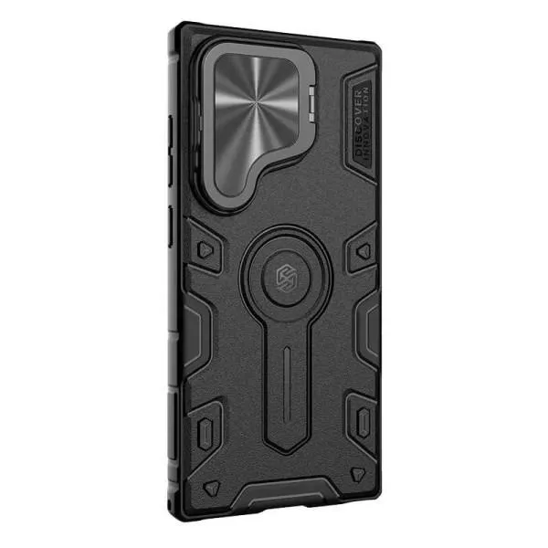 TPU+PC чехол Nillkin CamShield Armor Prop для Samsung Galaxy S25 Ultra — Черный — фото 3