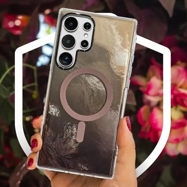Чехол TPU Shiny Mountain Magnetic Fit для Samsung Galaxy S25 Ultra — Коричневый — фото 4 Чехол TPU Shiny Mountain Magnetic Fit для Samsung Galaxy S25 Ultra — Коричневый — фото 4