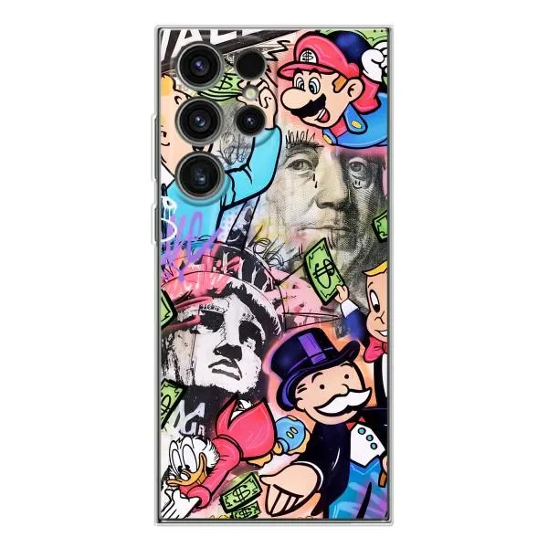 Чехол с принтом «Monopoly man» для Samsung Galaxy S25 Ultra