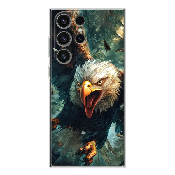 Чехол с принтом «Орел в полете» для Samsung Galaxy S25 Ultra Чехол с принтом «Орел в полете» для Samsung Galaxy S25 Ultra