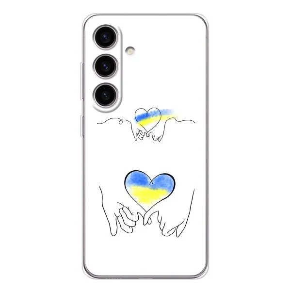Чехол с принтом «Мир Украине» для Samsung Galaxy S25 Чехол с принтом «Мир Украине» для Samsung Galaxy S25
