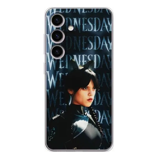 Чехол с принтом «Уэнздей кошка» для Samsung Galaxy S25