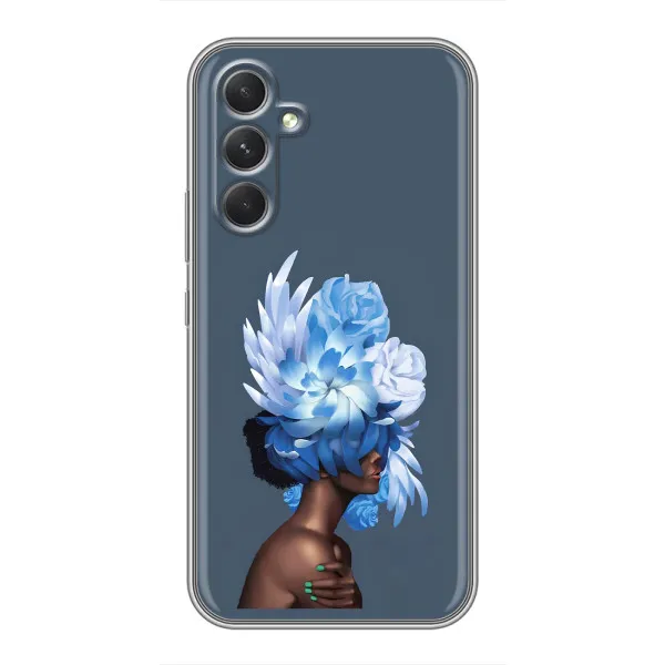 Чохол з принтом «Квіти на голові» для Samsung Galaxy S26 Edge
