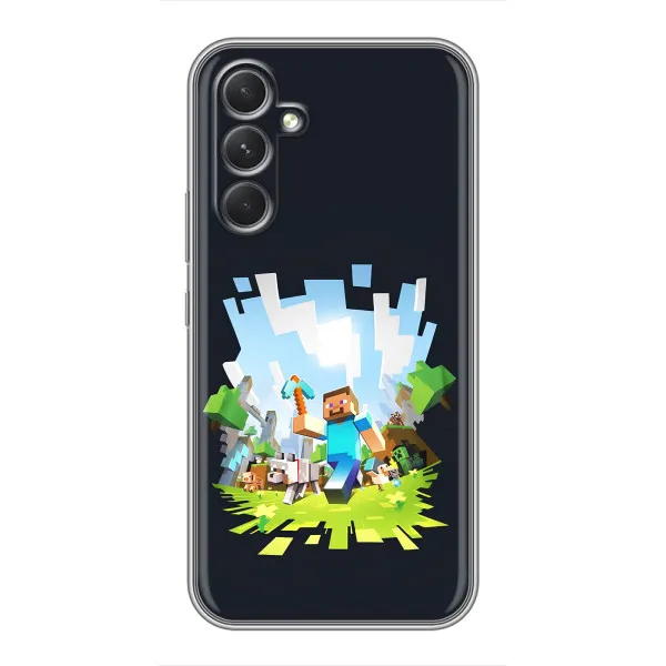 Чохол з принтом «персонажі Minecraft» для Samsung Galaxy S26 Edge