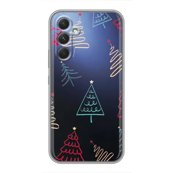 Чохол з принтом «Різдвяні ялинки» для Samsung Galaxy S26 Edge