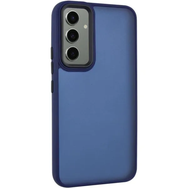 Чехол TPU+PC Lyon Frosted для Samsung Galaxy S26+ — Темно-синий
