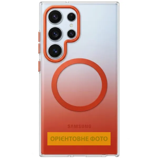 Чехол TPU+PC Phantom with Magnetic Fit для Samsung Galaxy S26+ — Оранжевый