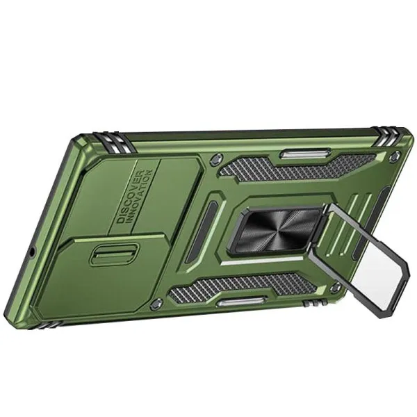 Ударопрочный чехол Camshield Army Ring для Samsung Galaxy S26 Ultra — Оливковый — фото 3 Ударопрочный чехол Camshield Army Ring для Samsung Galaxy S26 Ultra — Оливковый — фото 3