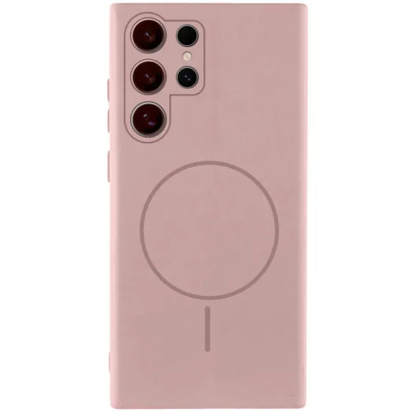 Чехол Silicone Cover Lakshmi Full Camera (AA) with Magnetic Fit для Samsung Galaxy S26 Ultra — Розовый Чехол Silicone Cover Lakshmi Full Camera (AA) with Magnetic Fit для Samsung Galaxy S26 Ultra — Розовый