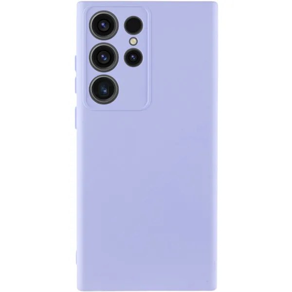 Чохол TPU GETMAN Liquid Silk Full Camera для Samsung Galaxy S26 Ultra — Бузковий
