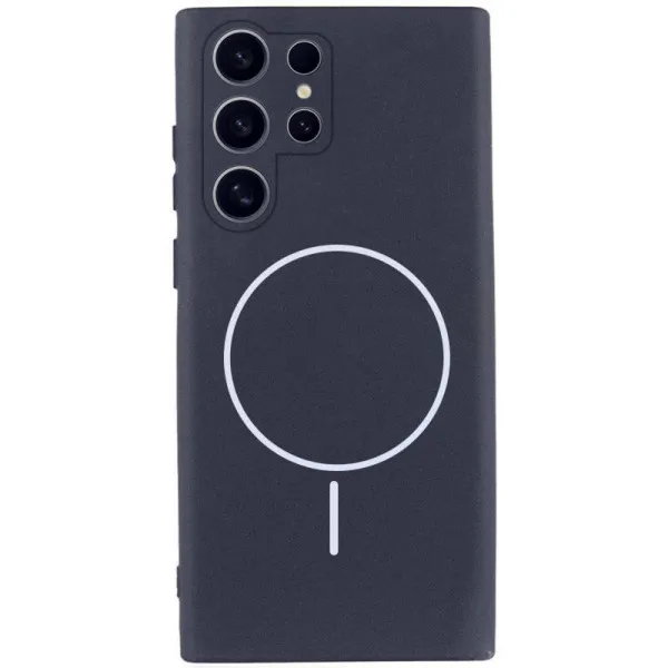 Чехол Silicone Cover Lakshmi Full Camera (AA) with Magnetic Fit для Samsung Galaxy S26 Ultra — Темно-синий