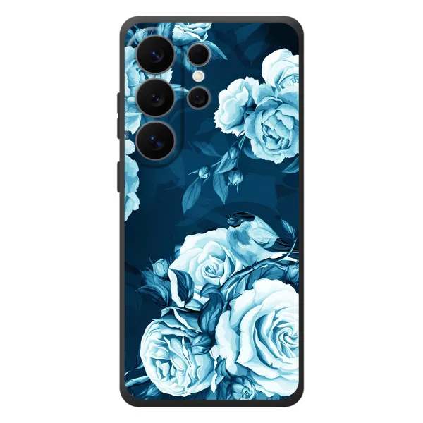 Чехол с принтом «Голубые Бутоны» для Samsung Galaxy S26 Ultra