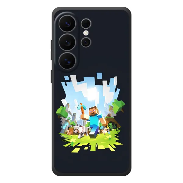 Чехол с принтом «персонажи Minecraft» для Samsung Galaxy S26 Ultra