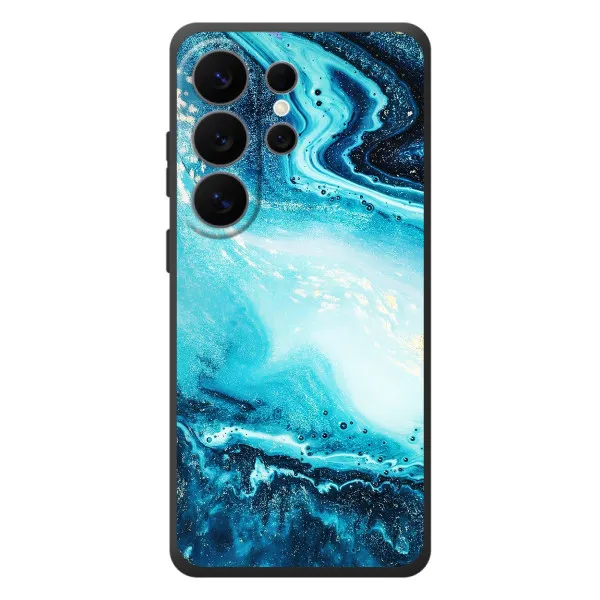 Чехол с принтом «Голубой мрамор» для Samsung Galaxy S26 Ultra