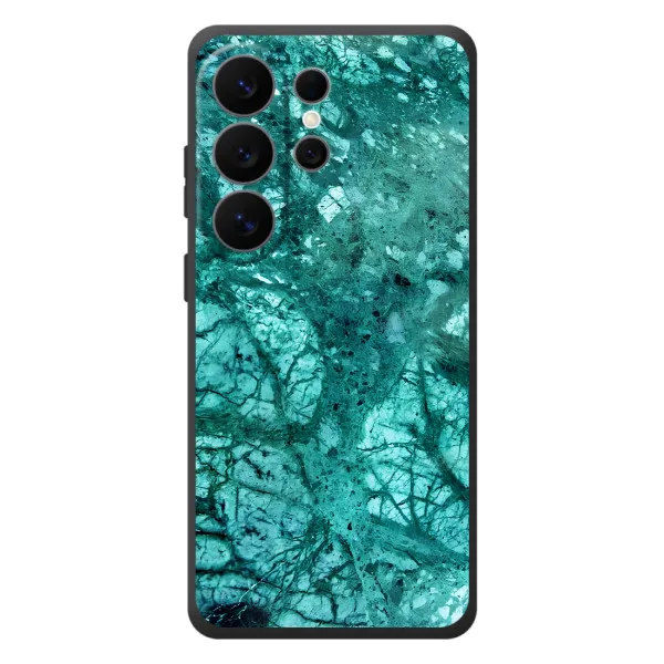 Чехол с принтом «Зеленый мрамор» для Samsung Galaxy S26 Ultra