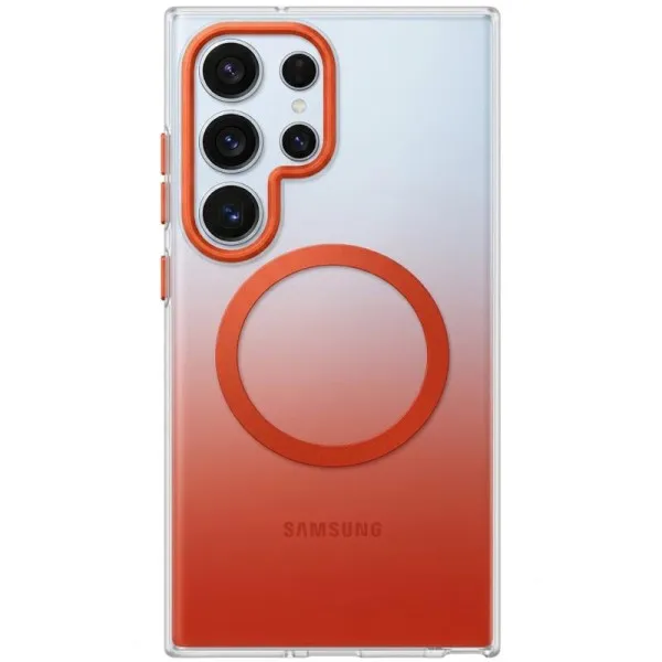 Чехол TPU+PC Phantom with Magnetic Fit для Samsung Galaxy S26 — Оранжевый Чехол TPU+PC Phantom with Magnetic Fit для Samsung Galaxy S26 — Оранжевый