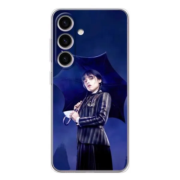 Чехол с принтом «Уэнздей с зонтом» для Samsung Galaxy S26 Чехол с принтом «Уэнздей с зонтом» для Samsung Galaxy S26