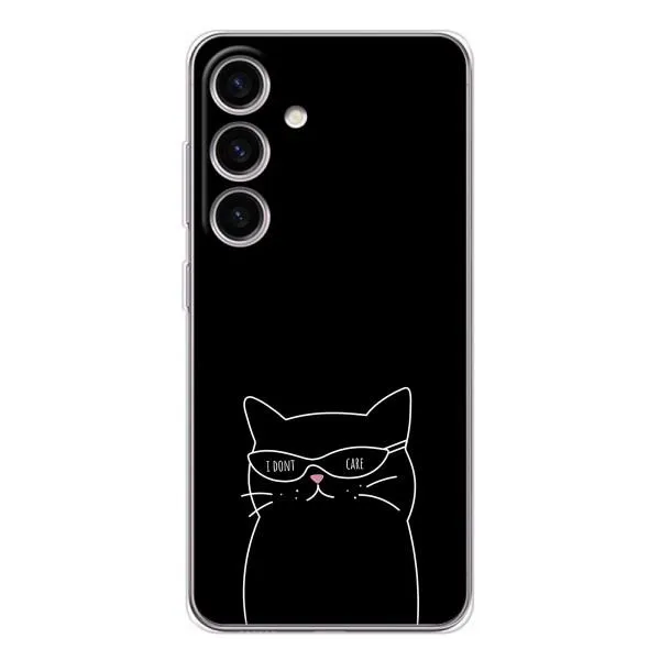 Чехол с принтом «Равнодушный кот» для Samsung Galaxy S26